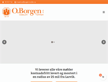 Tablet Screenshot of borgen-mobler.no